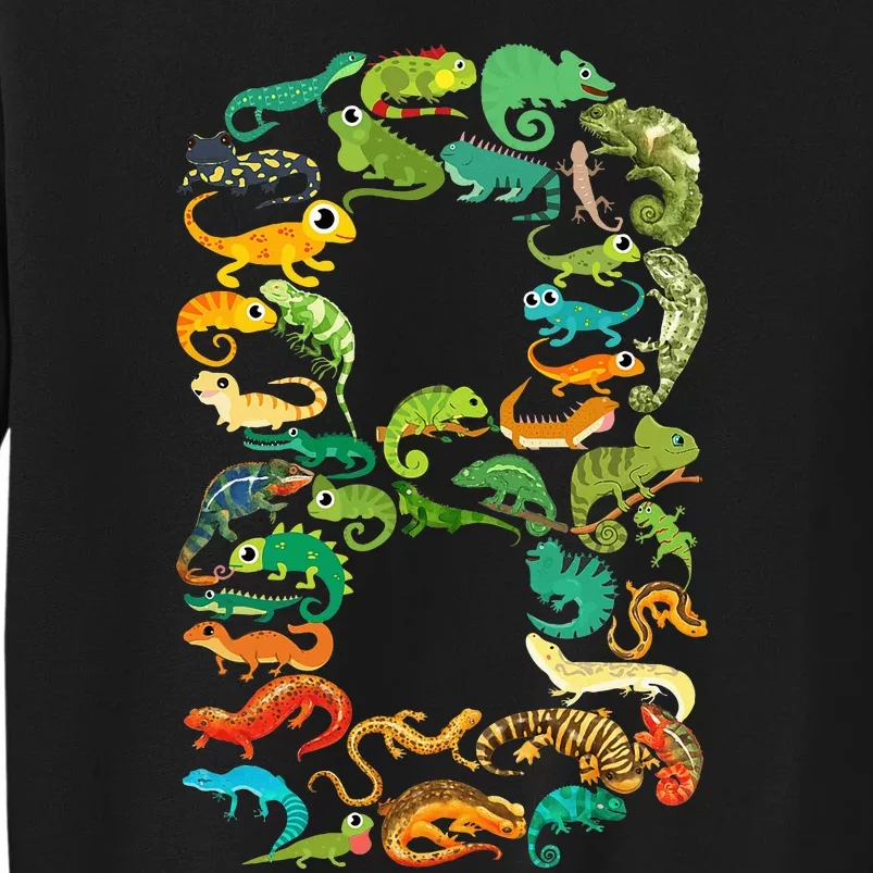 8th Birthday Reptiles Lizards Themed 8 Year Old Tall Sweatshirt