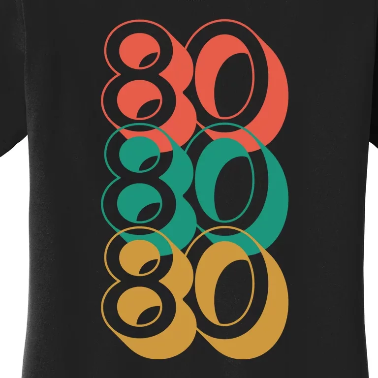 80th Birthday Retro Women's T-Shirt