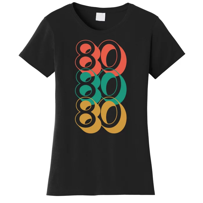 80th Birthday Retro Women's T-Shirt