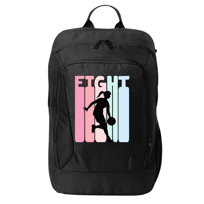 8th Birthday Retro Basketball Player 8 Years Old Eight City Backpack