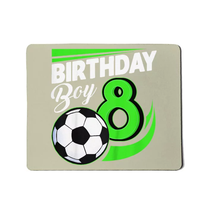 8th Birthday Soccer 8 Years Old Birthday Party Decor Mousepad