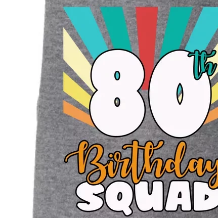 80th Birthday Squad 80 Years Old Doggie 3-End Fleece Hoodie