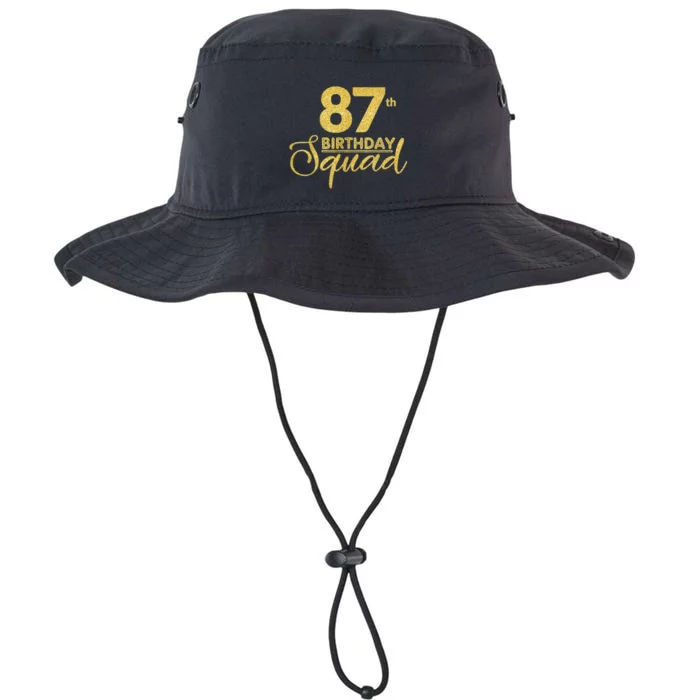 87th Birthday Squad Party Birthday Bday Yellow Gold Birthday Legacy Cool Fit Booney Bucket Hat