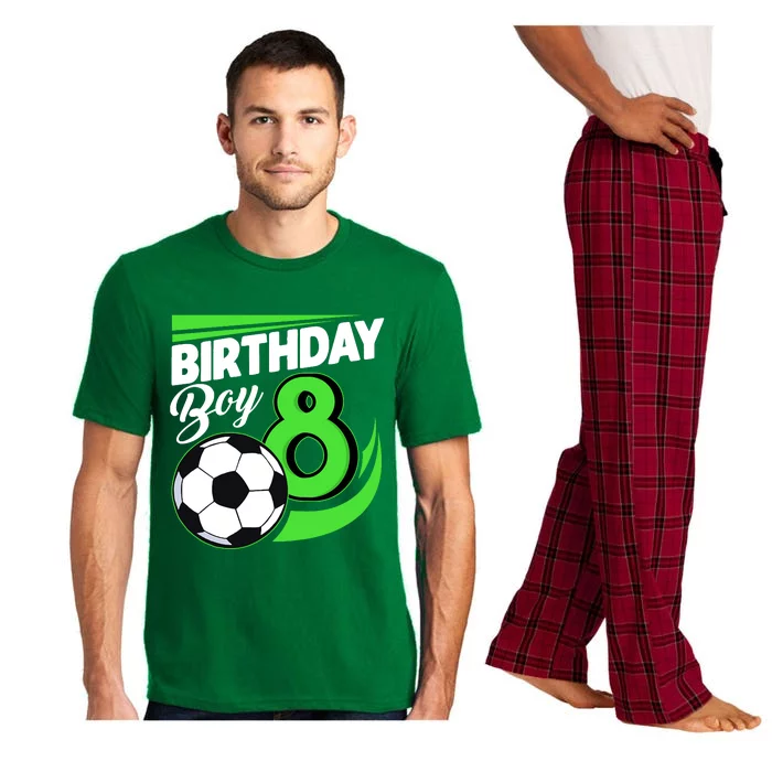 8th Birthday Soccer 8 Years Old Birthday Party Decor Boy Pajama Set