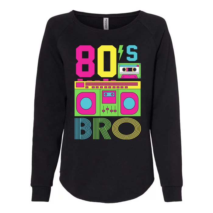 80s Bro Theme Party Retro Music Womens California Wash Sweatshirt