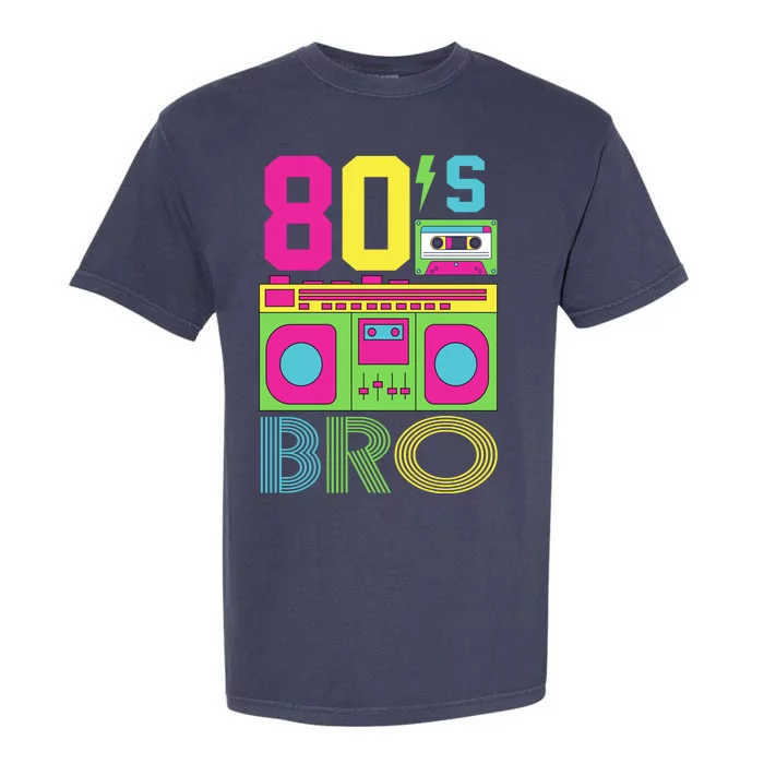 80s Bro Theme Party Retro Music Garment-Dyed Heavyweight T-Shirt