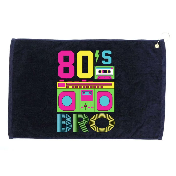 80s Bro Theme Party Retro Music Grommeted Golf Towel