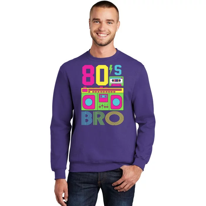 80s Bro Theme Party Retro Music Sweatshirt