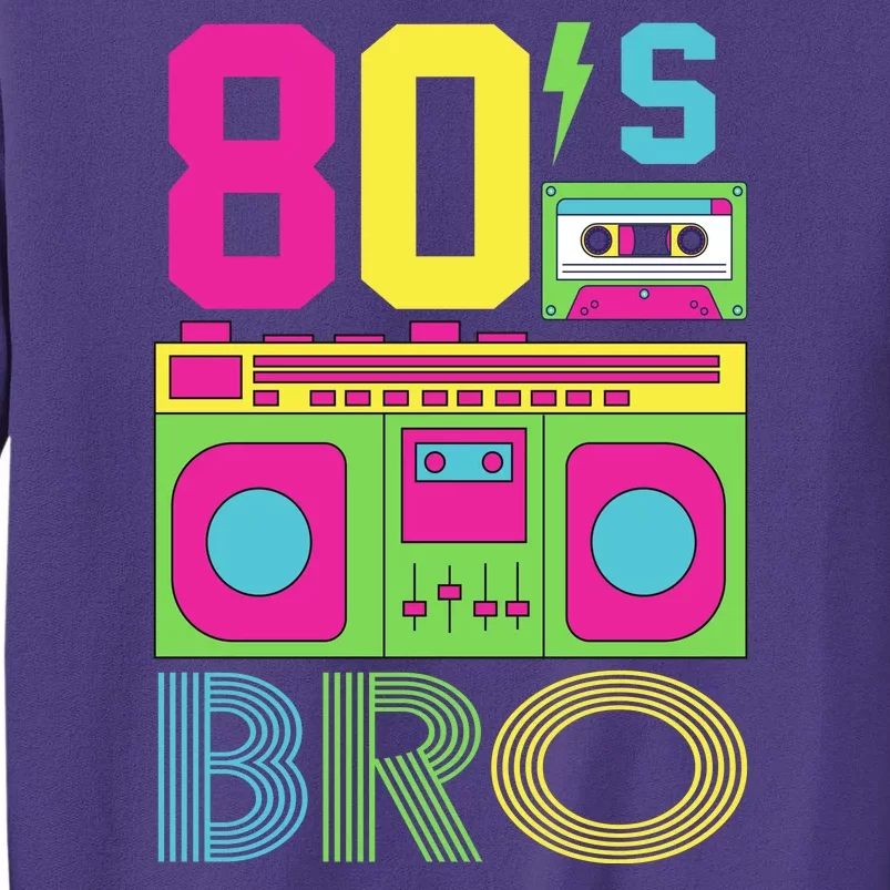 80s Bro Theme Party Retro Music Sweatshirt