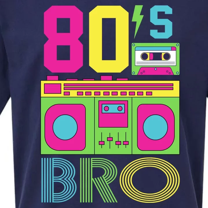 80s Bro Theme Party Retro Music Sueded Cloud Jersey T-Shirt