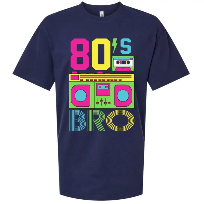 80s Bro Theme Party Retro Music Sueded Cloud Jersey T-Shirt