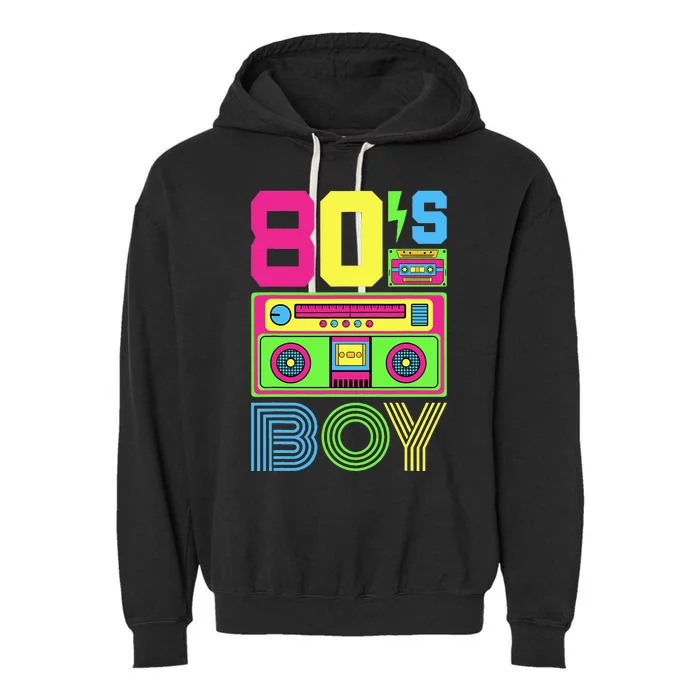 80s Bro Vintage Cassette 80s Costume Party 1980s Eighties Garment-Dyed Fleece Hoodie