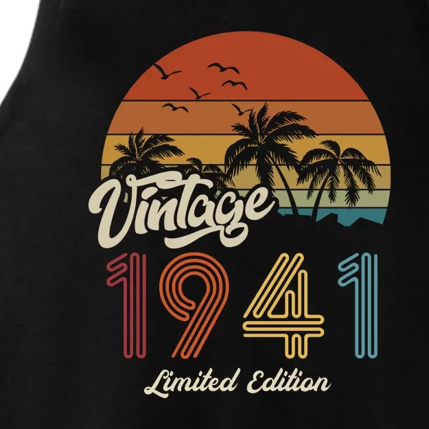 82nd Birthday Vintage Limited Edition 1941 Ladies Tri-Blend Wicking Tank