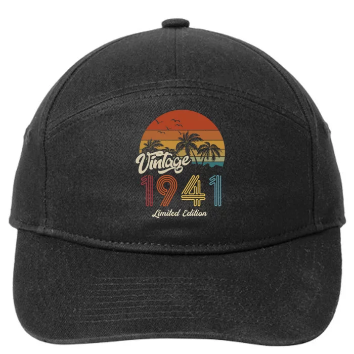 82nd Birthday Vintage Limited Edition 1941 7-Panel Snapback Hat