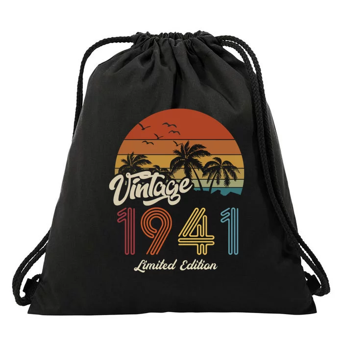 82nd Birthday Vintage Limited Edition 1941 Drawstring Bag