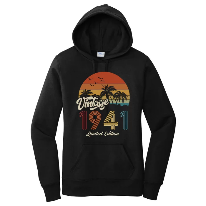 82nd Birthday Vintage Limited Edition 1941 Women's Pullover Hoodie