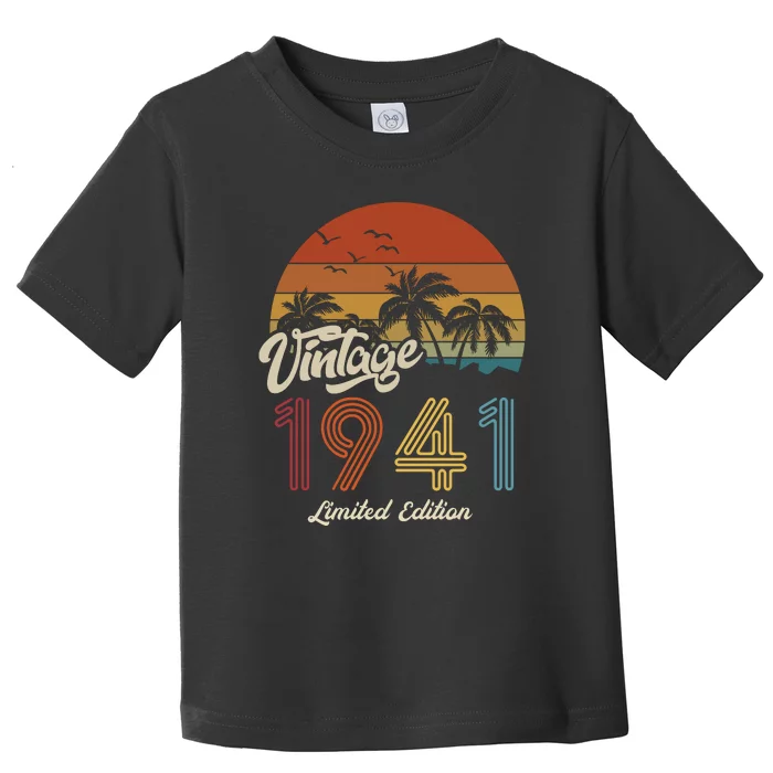 82nd Birthday Vintage Limited Edition 1941 Toddler T-Shirt