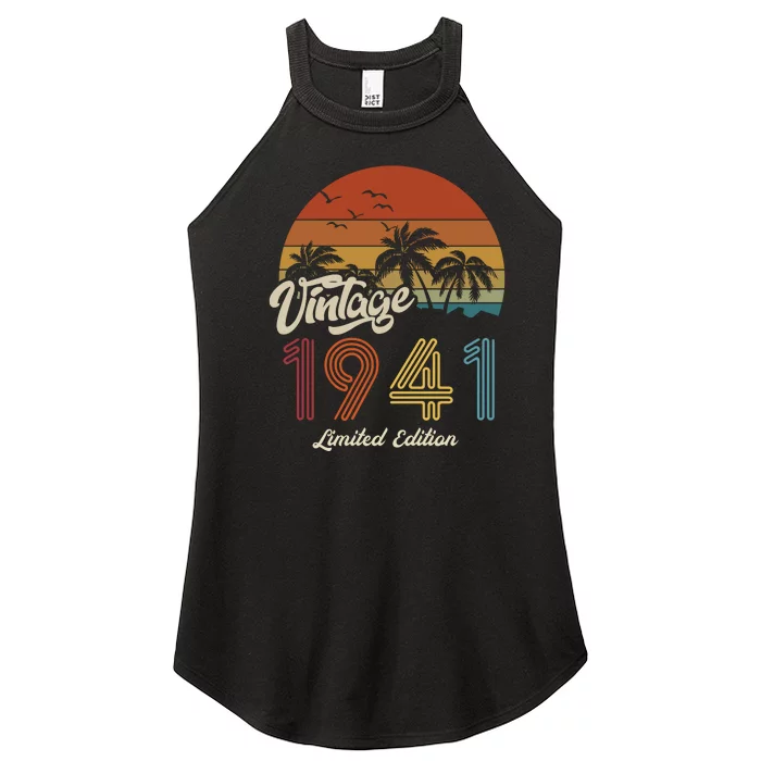 82nd Birthday Vintage Limited Edition 1941 Women’s Perfect Tri Rocker Tank