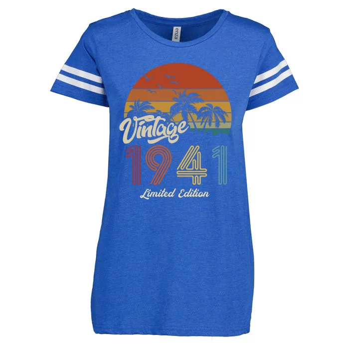 82nd Birthday Vintage Limited Edition 1941 Enza Ladies Jersey Football T-Shirt