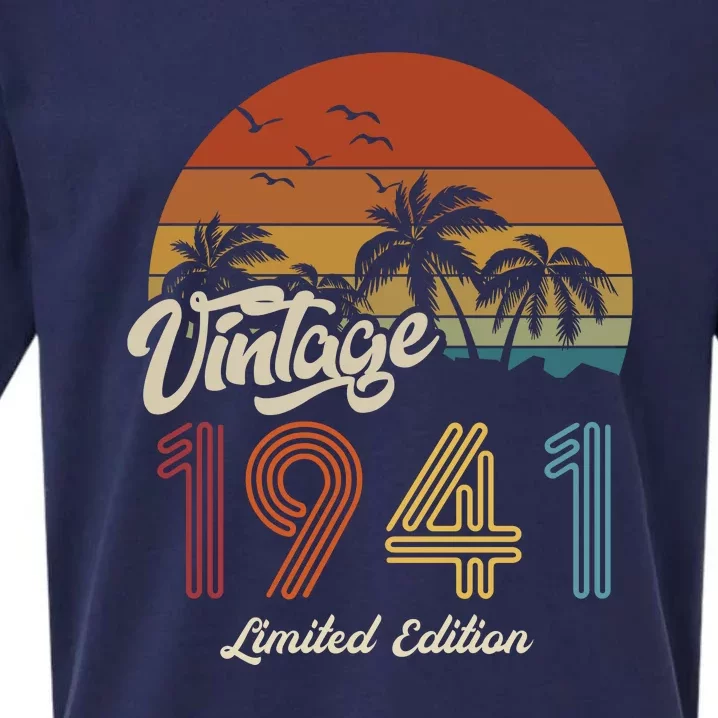 82nd Birthday Vintage Limited Edition 1941 Sueded Cloud Jersey T-Shirt