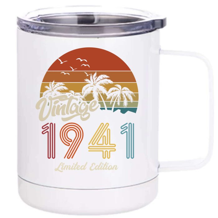 82nd Birthday Vintage Limited Edition 1941 Front & Back 12oz Stainless Steel Tumbler Cup