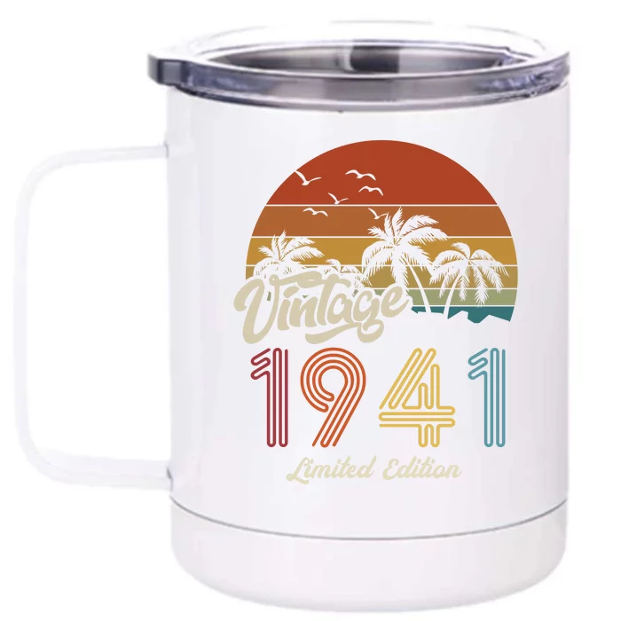 82nd Birthday Vintage Limited Edition 1941 Front & Back 12oz Stainless Steel Tumbler Cup