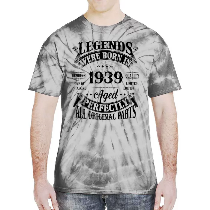 85th Birthday Vintage Legends Born In 1939 85 Years Old Tie-Dye T-Shirt