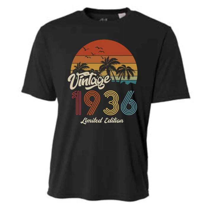 87th Birthday Vintage Limited Edition 1936 Cooling Performance Crew T-Shirt