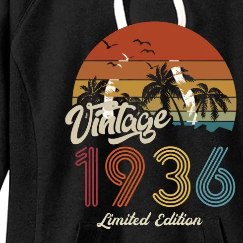 87th Birthday Vintage Limited Edition 1936 Women's Fleece Hoodie