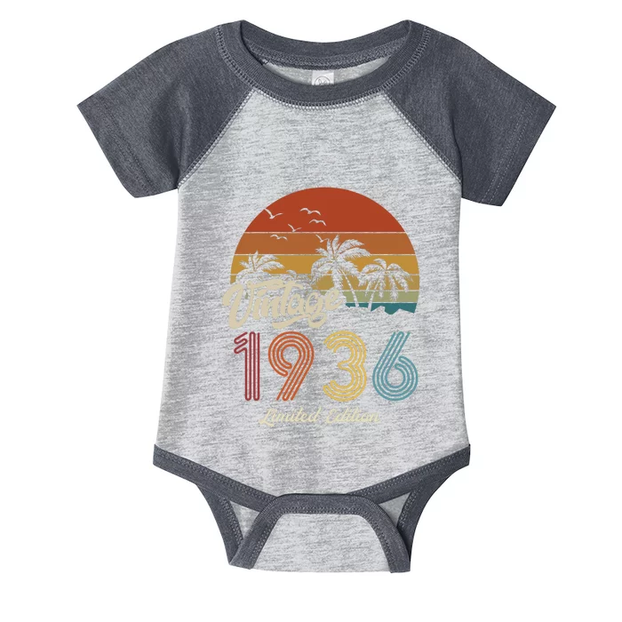 87th Birthday Vintage Limited Edition 1936 Infant Baby Jersey Bodysuit