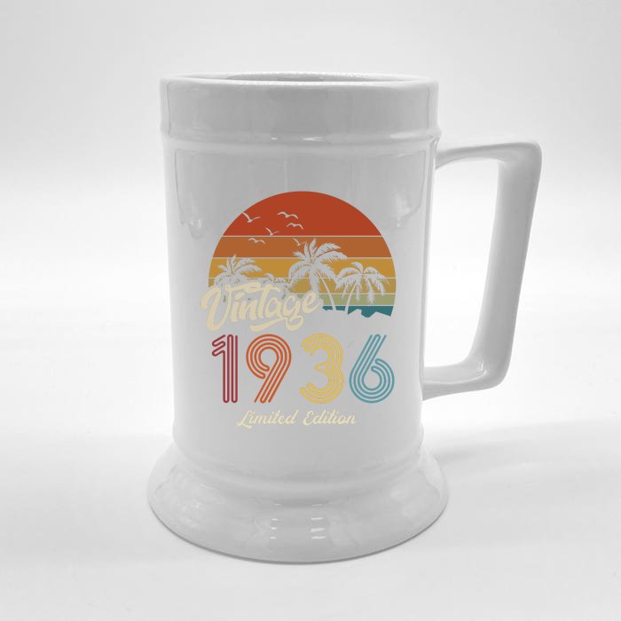 87th Birthday Vintage Limited Edition 1936 Front & Back Beer Stein