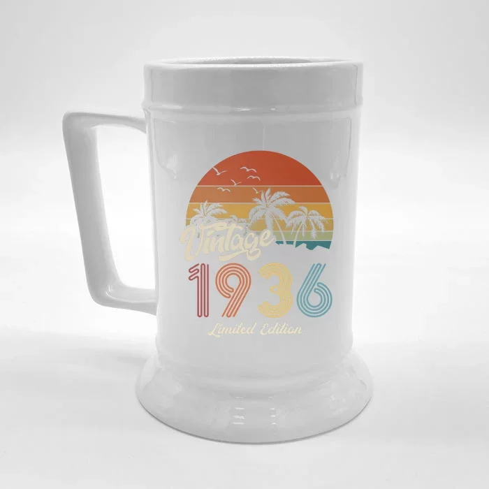 87th Birthday Vintage Limited Edition 1936 Front & Back Beer Stein