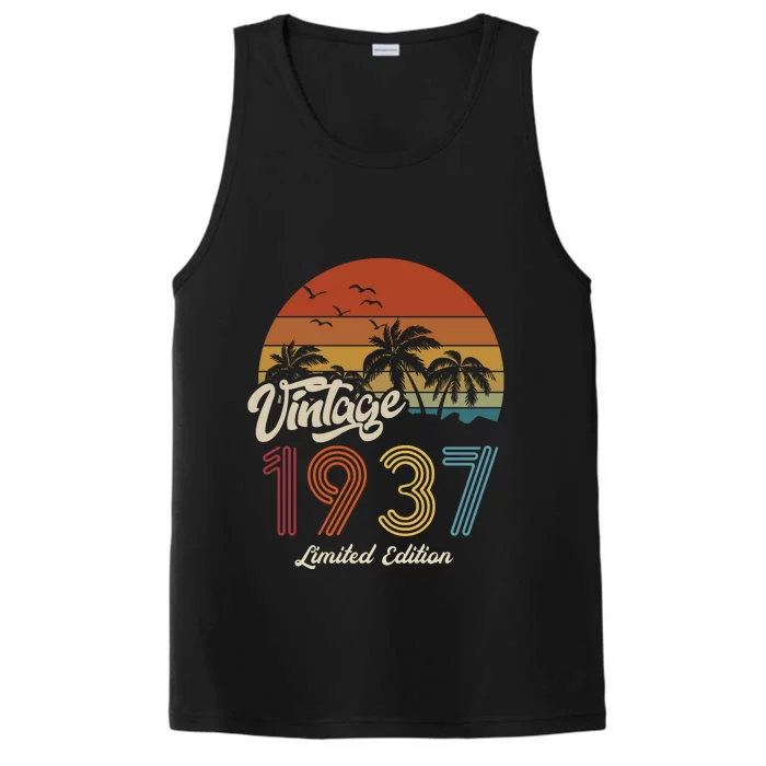 86th Birthday Vintage Limited Edition 1937 Performance Tank