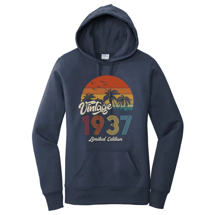 86th Birthday Vintage Limited Edition 1937 Women's Pullover Hoodie