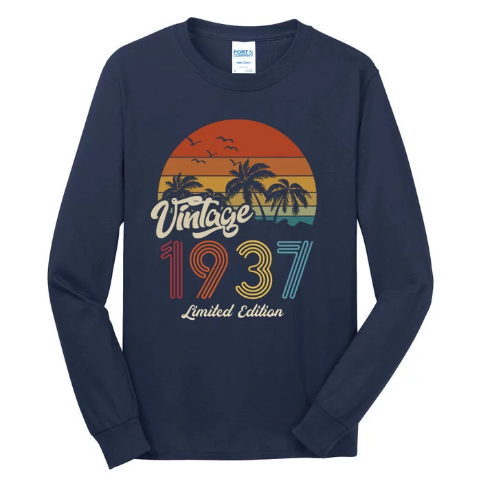 86th Birthday Vintage Limited Edition 1937 Tall Long Sleeve T-Shirt