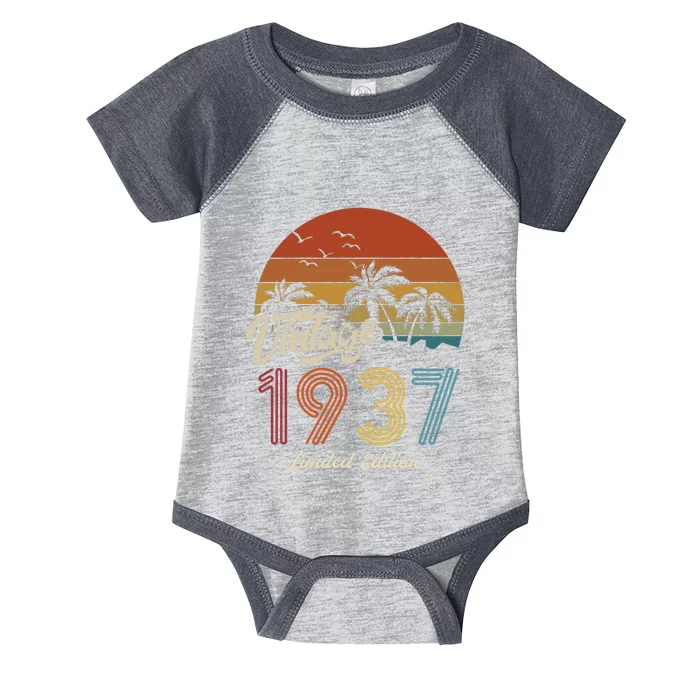 86th Birthday Vintage Limited Edition 1937 Infant Baby Jersey Bodysuit