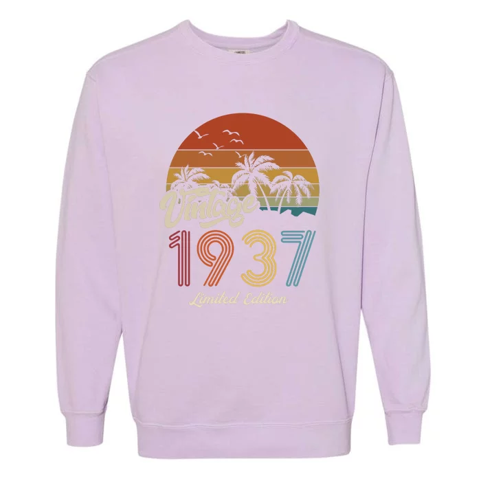 86th Birthday Vintage Limited Edition 1937 Garment-Dyed Sweatshirt