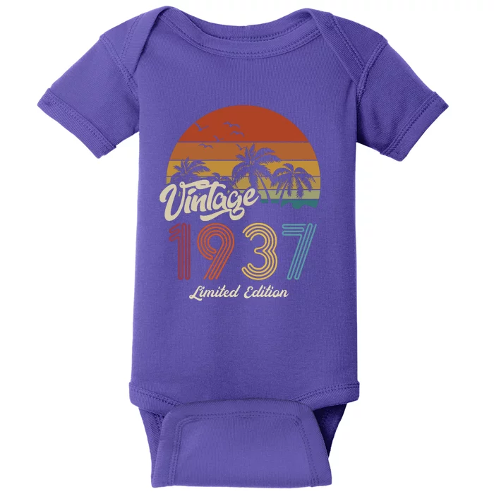 86th Birthday Vintage Limited Edition 1937 Baby Bodysuit