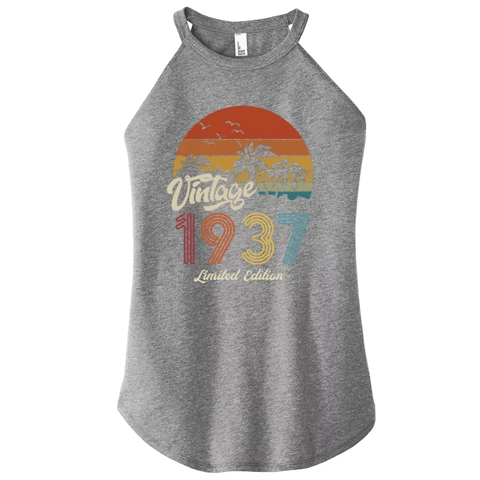 86th Birthday Vintage Limited Edition 1937 Women’s Perfect Tri Rocker Tank