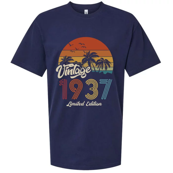 86th Birthday Vintage Limited Edition 1937 Sueded Cloud Jersey T-Shirt