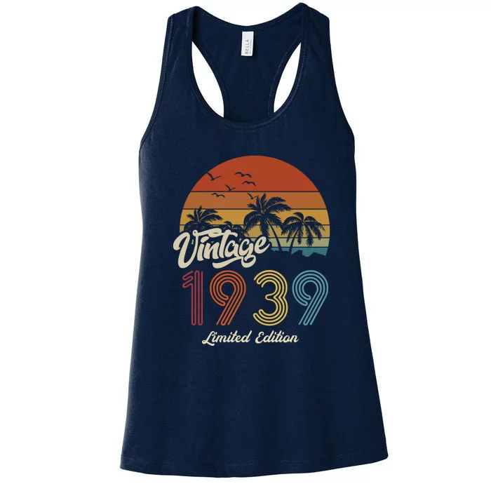 84th Birthday Vintage Limited Edition 1939 Women's Racerback Tank