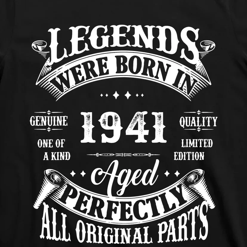 81st Birthday Vintage 1941 Birthday Gift For 81 Birthday T-Shirt