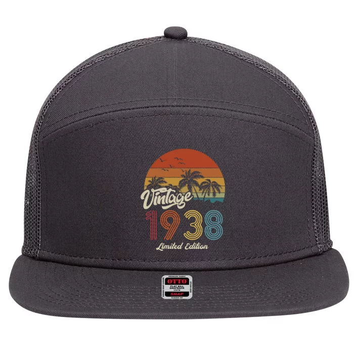 85th Birthday Vintage Limited Edition 1938 7 Panel Mesh Trucker Snapback Hat