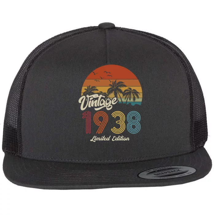 85th Birthday Vintage Limited Edition 1938 Flat Bill Trucker Hat