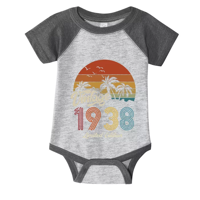 85th Birthday Vintage Limited Edition 1938 Infant Baby Jersey Bodysuit