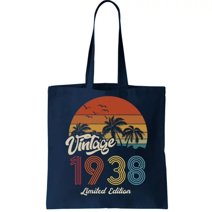 85th Birthday Vintage Limited Edition 1938 Tote Bag