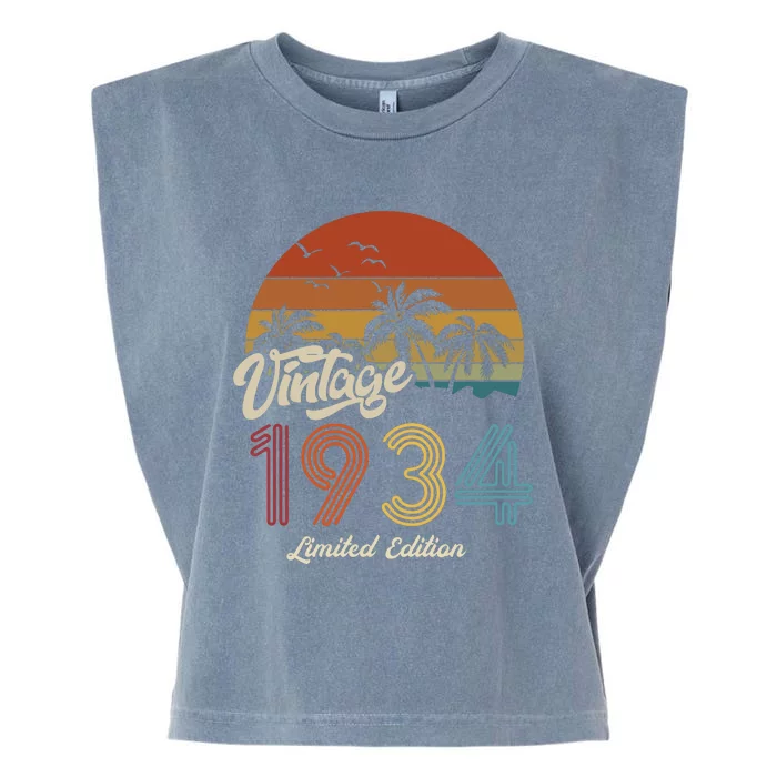 89th Birthday Vintage Limited Edition 1934 Garment-Dyed Women's Muscle Tee