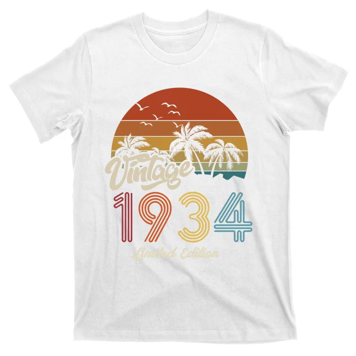 89th Birthday Vintage Limited Edition 1934 T-Shirt