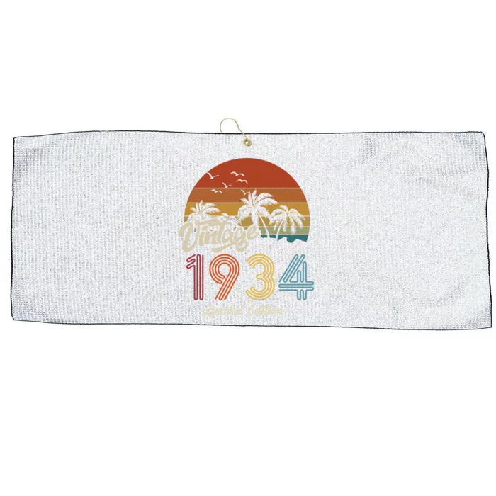 89th Birthday Vintage Limited Edition 1934 Large Microfiber Waffle Golf Towel