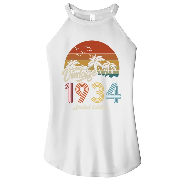 89th Birthday Vintage Limited Edition 1934 Women’s Perfect Tri Rocker Tank